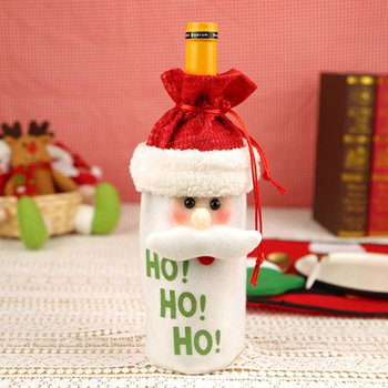 紅酒提袋-紅酒套-聖誕老人.雪人.麋鹿造型-聖誕節禮品_0